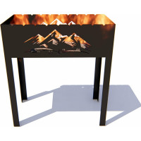 Мангал 7 скамеек Горы 27010/МАНГ_ГОР/9005