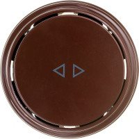 1-клавишный проходной выключатель Bylectrica А610-2261 10А, открытой установки, серия РЕТРО, коричневый, А610-2261