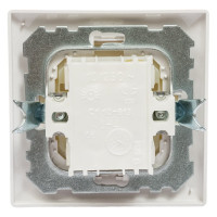 1-клавишный выключатель Bylectrica скрытой установки с подсветкой, серия СТИЛЬ, белый, С110-813