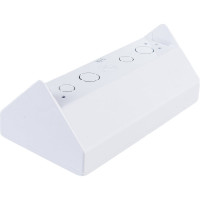 Угловой блок 2-местной розетки Bylectrica серия СТИЛЬ, белый, РА16-751