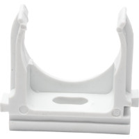 Крепеж-клипса для труб Урал ПАК белая, d25 мм, 10 шт. АТ-20125-010