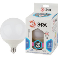 Светодиодная лампа ЭРА LED G120-20W-4000K-E27 диод, шар декор, 20Вт, нейтральный свет, E27 20/240 Б0049081