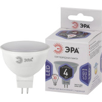 Светодиодная лампа ЭРА LED MR16-4W-860-GU5.3 диод, софит, 4Вт, холодный свет, GU5.3 Б0049068