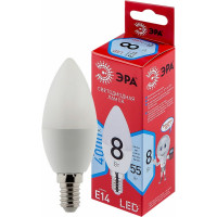 Светодиодная лампочка ЭРА RED LINE LED B35-8W-840-E14 R E14 / Е14 свеча, 8Вт, нейтральный белый свет Б0050200