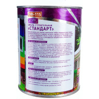 Эмаль Светофор СТАНДАРТ ПФ-115 красно-коричневая, 0.9 кг ЗОР00003665