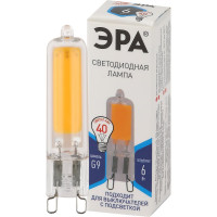 Светодиодная лампа ЭРА STD LED JCD 6W GL840 G9 6Вт капсула, нейтральная белая Б0049086