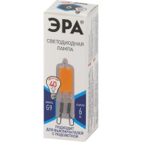 Светодиодная лампа ЭРА STD LED JCD 6W GL840 G9 6Вт капсула, нейтральная белая Б0049086