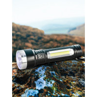 Универсальный аккумуляторный светодиодный фонарь ЭРА UA-501 COB+LED, 5 Вт, резина Б0052743