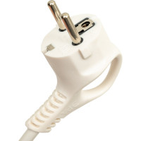 Сетевой шнур с вилкой ЭРА U-3x1-5m-W с заземлением 5м ПВС 3x1мм2 белый Б0048702