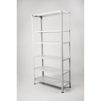 Стеллаж ООО ФУРАМА СТФ 2000x700x500 мм, 6 полок, серый СТФ207050-6