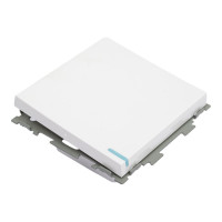 Одноклавишный проходной переключатель CGSS, белый "Практика" PL-W101-PWCG