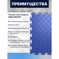 Плитка ПО СЭК ПВХ модульная на пол 25х25 см LT mini blue Diamond PVC 01-00102880