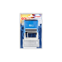 Самонаборный штамп Colop Printer, 10/ 8 строк с рамкой, 2 кассы 55 SET- F син