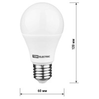 Светодиодная лампа TDM ELECTRIC А60-10 Вт-230 В-4000 К–E27 "Лампа-ДИММЕР" SQ0340-0196