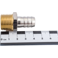 Штуцер (внешняя резьба 1/2" - елочка 14 мм; латунь никелированная) SANTRADE 1429