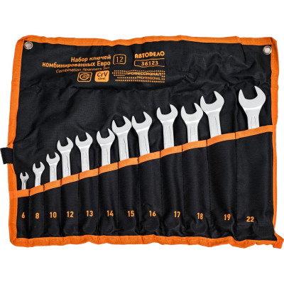 Набор комбинированных ключей Автоdело Professional 12шт. евросумка 36123 13430