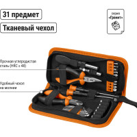 Набор инструментов TDM ELECTRIC 31 предмет, тканевый чехол, серия "Гранит" SQ1014-0205