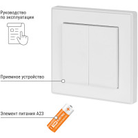 Радиовыключатель TDM ELECTRIC настенный РВ2 2 клав. для беспроводного управления нагрузкой SQ1508-0215