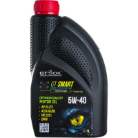 Моторное масло GT OIL Smart SAE 5W-40 API SL/CF, 1 л 8809059408841