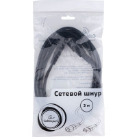 Кабель питания сист.блок-монитор Cablexpert (3.0м, C13-C14, 6А, черный, с заземлением) PC-189-10