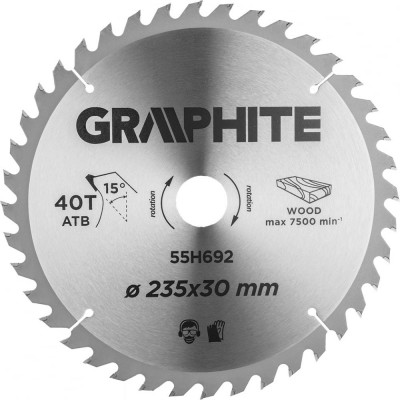 Пильный диск по дереву GRAPHITE 55H692