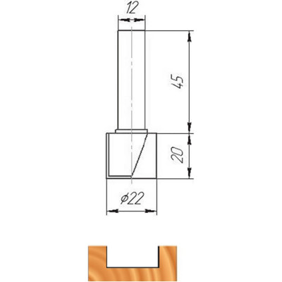 Фреза МебельДрев ФК 0310 4627198885071