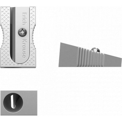 ErichKrause Металлическая точилка Ferro, цвет корпуса серебряный , 7074