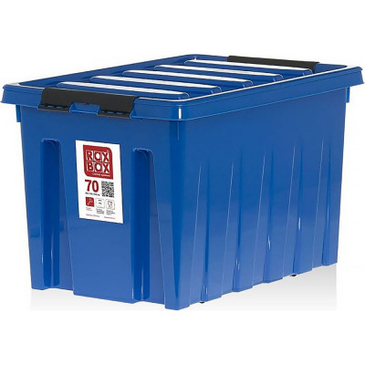 Rox Box Контейнер на роликах с крышкой, 70 л, синий M-070-00.06