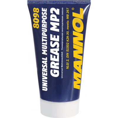 MANNOL MP-2 Universal Multipurpose Grease MP2 100 гр. Многоцелевая густая смазка 2432