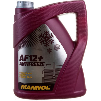 MANNOL ANTIFREEZE AF12+ LONGLIFE 5 л. Концентрат антрифриз красный 2033