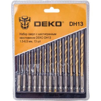 Набор сверл DEKO DH13 065-0538