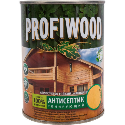 Тонирующий атмосферостойкий алкидный антисептик Profiwood 3897