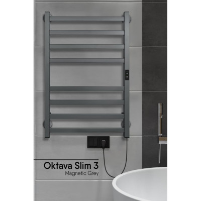 Полотенцесушитель INDIGO Oktava Slim 3 electro LСLOKS3E80-50MGRt