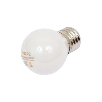 Volpe Лампа светодиодная LED-G45-6W/3000K/E27/FR/SLF UL-00008306