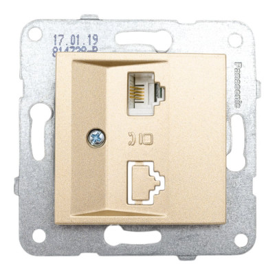 Panasonic МОДУЛЬ Розетка TF бронза Karre Plus WKTT0402-2BR