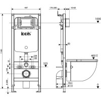 IDDIS Комплект 2 в 1: инсталляция и клавиша смыва Optima Home OPH00GCi32K