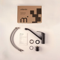 Milardo Смеситель для кухни черный матовый Meal M02BLR0M05