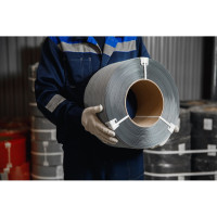 Полипропиленовая лента ВОЛГА ПОЛИМЕР 19x10, серая, 1000 м 19-10-1000-117-00