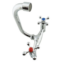 Настенный двухвентильный смеситель для кухни OUTE из латуни, хром T5050A-1