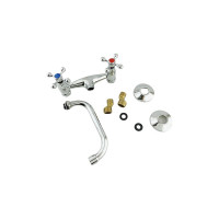 Настенный двухвентильный смеситель для кухни OUTE из латуни, хром T5050A-1