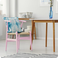 Аэрозольная краска Elcon для мебели и предметов декора, для металла, для пластика, для керамики, для стекла, для гипса, быстросохнущая, акриловая, маршмеллоу, аэрозоль 520 мл 00-00462260