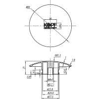 Хромированный сифон для раковины Kopfgescheit KG-A100