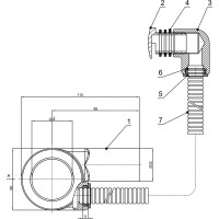Хромированный сифон для раковины Kopfgescheit KG-A100