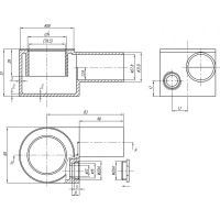 Хромированный сифон для раковины Kopfgescheit KG-A100