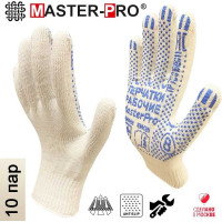 Рабочие перчатки Master-Pro® АКТИВ, 10 пар, 10 класс вязки 2310-A-10-PVC