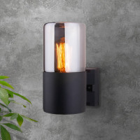 Садово-парковый светильник Elektrostandard 35125 U Roil чёрный дымчатый плафон a055630