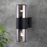 Садово-парковый светильник Elektrostandard 35125 D Roil чёрный дымчатый плафон a055636