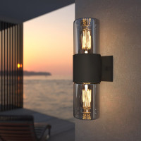 Садово-парковый светильник Elektrostandard 35125 D Roil чёрный дымчатый плафон a055636