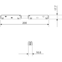 Прямой коннектор и планка Elektrostandard Slim Magnetic 85096 a057211