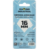 Коронка алмазная по керамике, плитке и стеклу 16 мм (2 шт.) Diamond Industrial DIDCBC016
